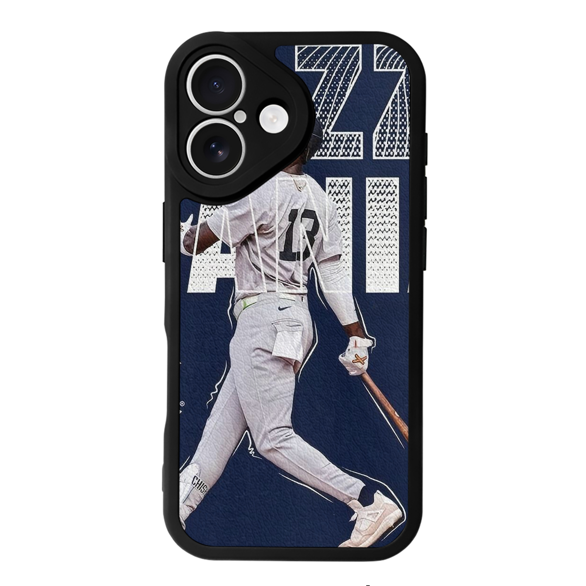 Jazz Chisholm Jr. 51 IPhone 16 Silicone Leather Case – UV Print, Lambskin Texture – Perfect Fit, Wireless Charging Compatible, Scratch Resistant, Precise Cutouts – Stylish Protection For IPhone 16